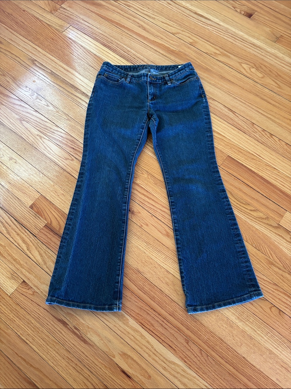 Michael Kors Dark Blue Flare Jeans - Classic Wide Leg Size 6P